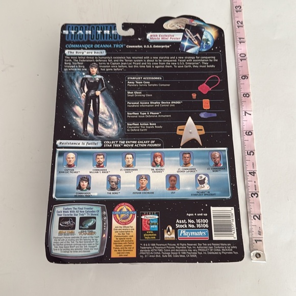 1996 Star Trek First Contact Commander Deanna Troi-Counselor-Enterprise Figure - Picture 6 of 11